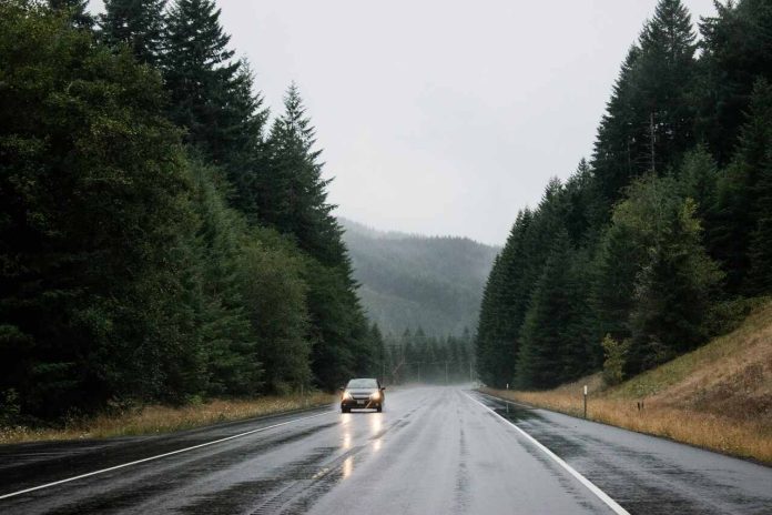 car on the road